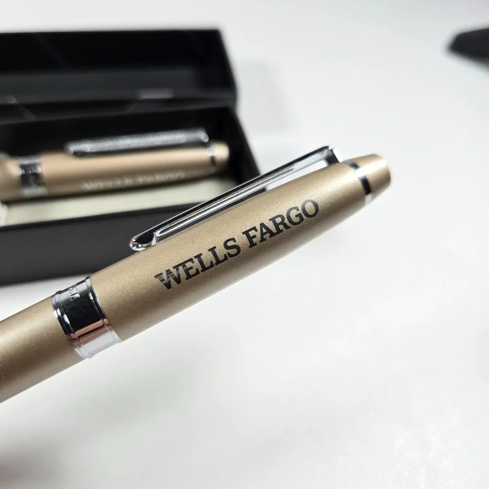 VERY NICE Cutter & Buck Pen Set of 2 Wells Fargo Bank Advertising Corporate Gift